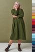 Image 8 of Pure linen dress washed and soft with long sleeves Madeira from Baltic Linen